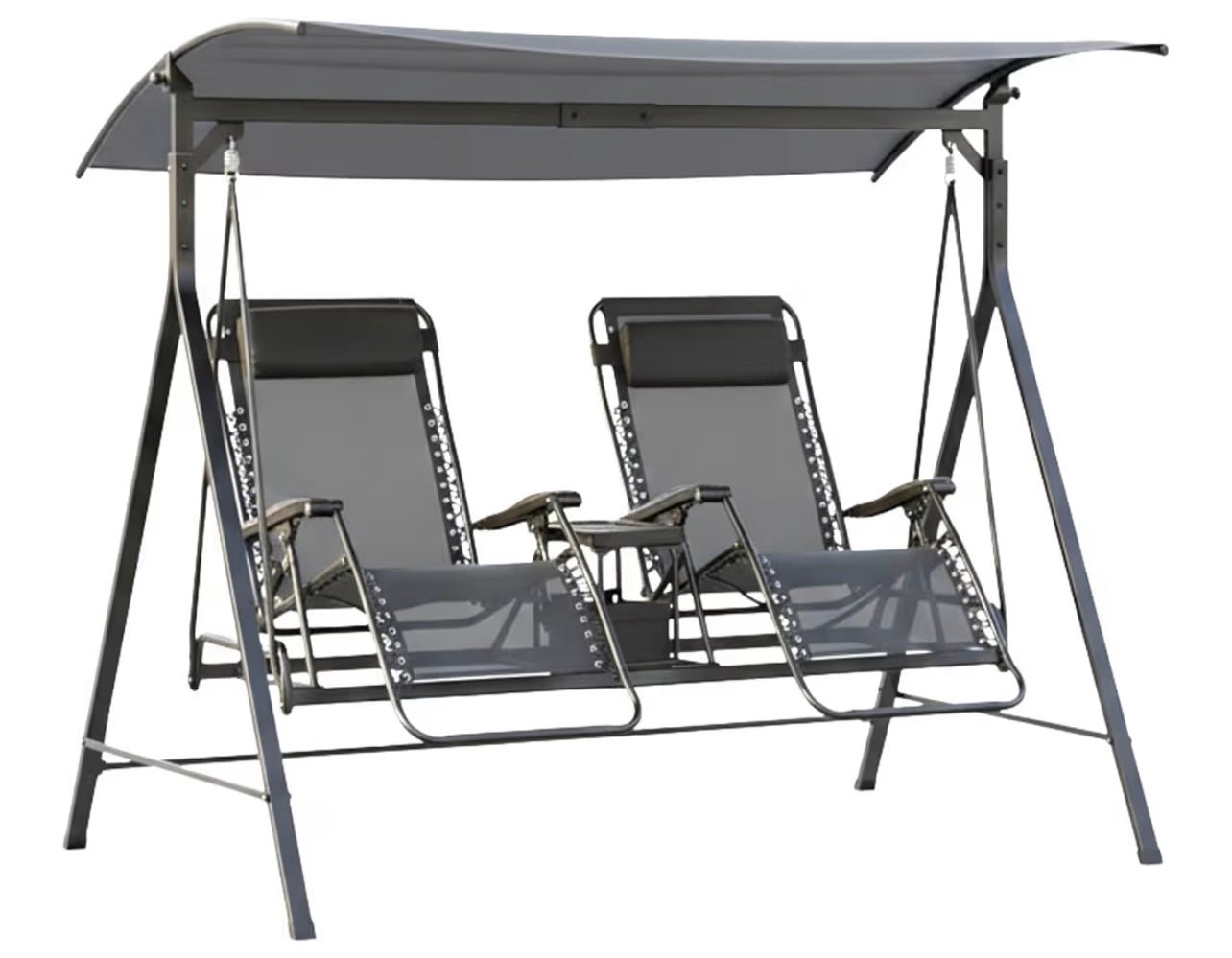 Model-Specific Custom Fit Replacement - Replacement canopy top designed as a custom fit for Mainstays Oversized Zero Gravity Sold at Walmart Two Person Classic Stone