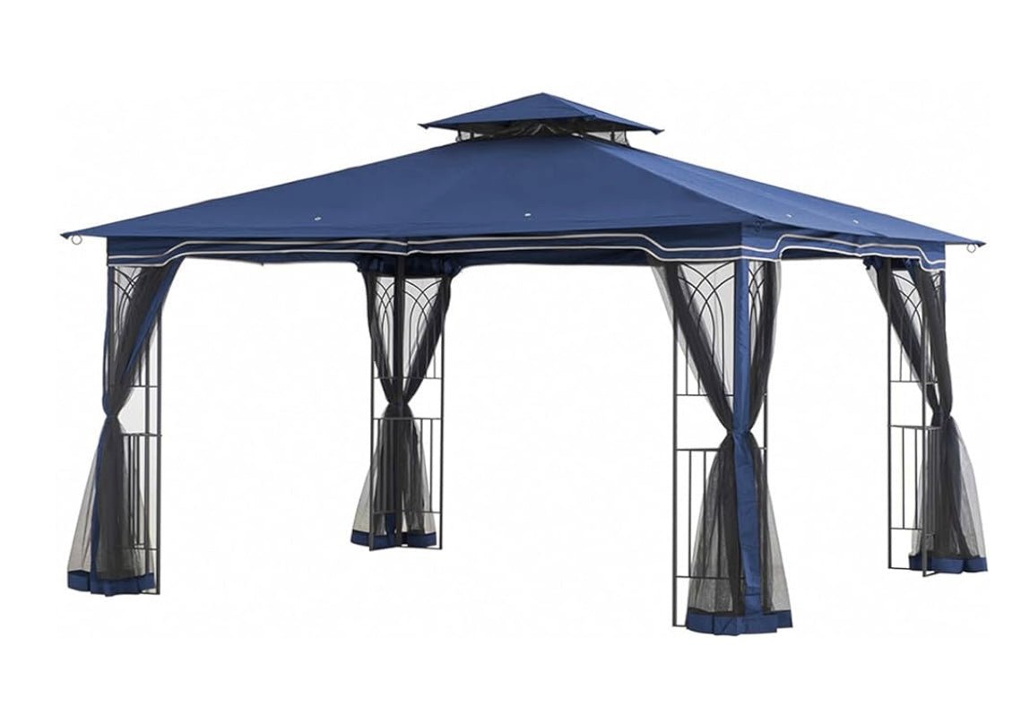 Navy Replacement Canopy For Regent Gazebo (10x12 FT) L-GZ768PST-E Sold At OSJ