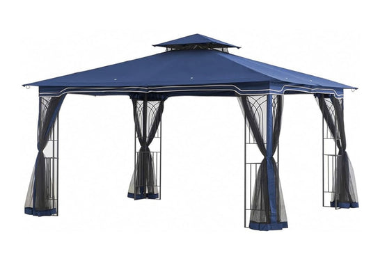 Navy Replacement Canopy For Regent Gazebo (10x12 FT) L-GZ768PST-E Sold At OSJ
