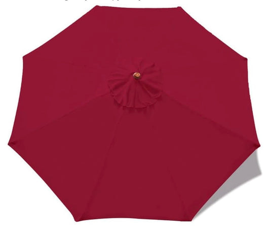 Patio Umbrella 10 ft Replacement Canopy for 8 Ribs-Burgandy