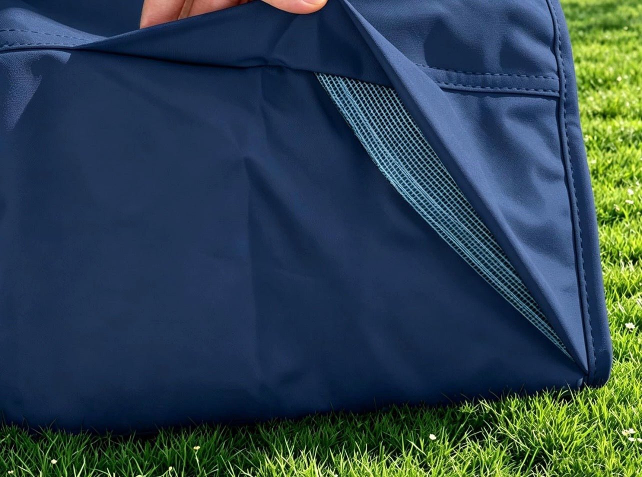 Patio Umbrella Cover for 9ft to 13ft Offset Umbrella, Water Resistant, Curved Cantilever and Straight Pole Parasol Outdoor Umbrellas Cover with Zipper and Rod Navy
