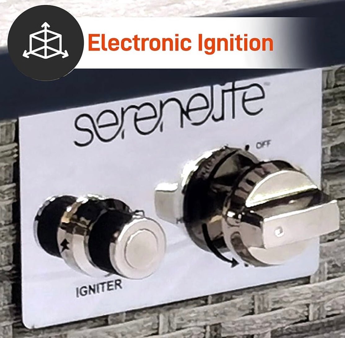 Propane Fire Pit Table, 50000 BTU CSA/ETL Certified Safe Gas Table with Sturdy Wicker Base, Stainless Steel Burner, Glass Wind Guard & Cover, Outdoor Fireplaces for Parties