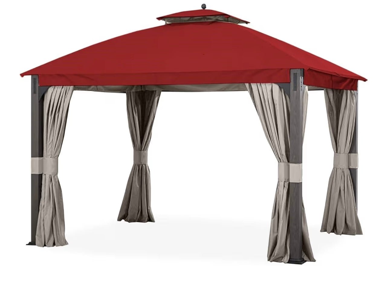 Red Replacement Canopy Set For Domed Gazebo (10 ft. x 12 ft. ) L-GZ401PST-C1 Sold At Big Lots
