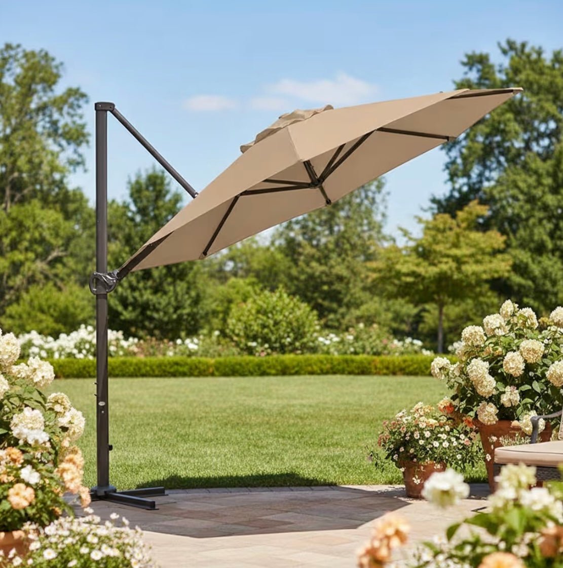Reinforced RipLock 350 Replacement Canopy Top Cover Compatible with Abba Patio 11' Round Models
