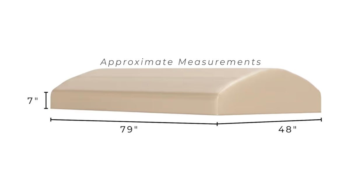 Reinforced RipLock 350 Replacement Canopy Top Cover Compatible with North Haven Swing Model SC-J-100GS - Beige