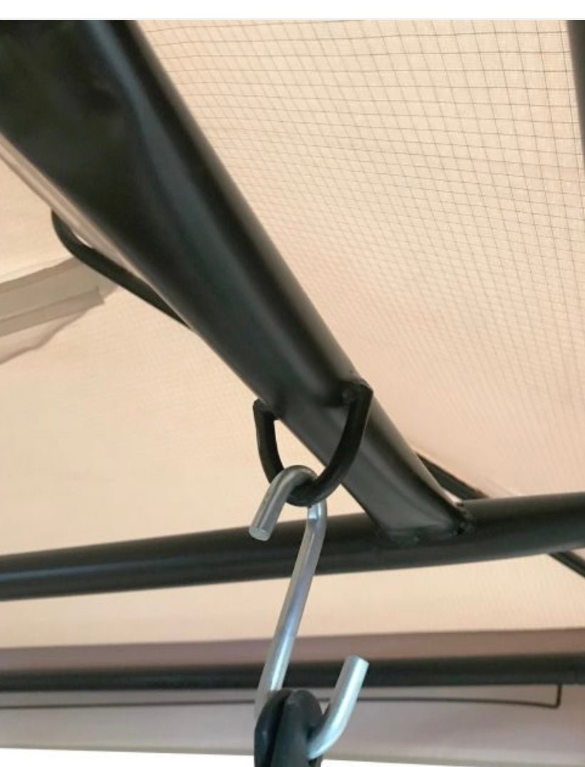 Replacement Canopy and Netting Set for Outsunny Gazebo Swing - Riplock 350