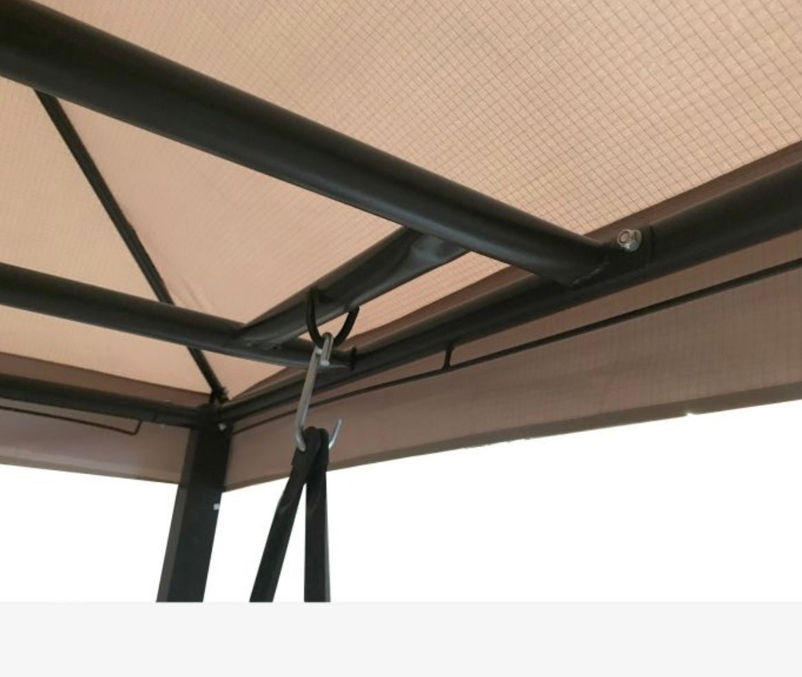 Replacement Canopy and Netting Set for Outsunny Gazebo Swing - Riplock 350