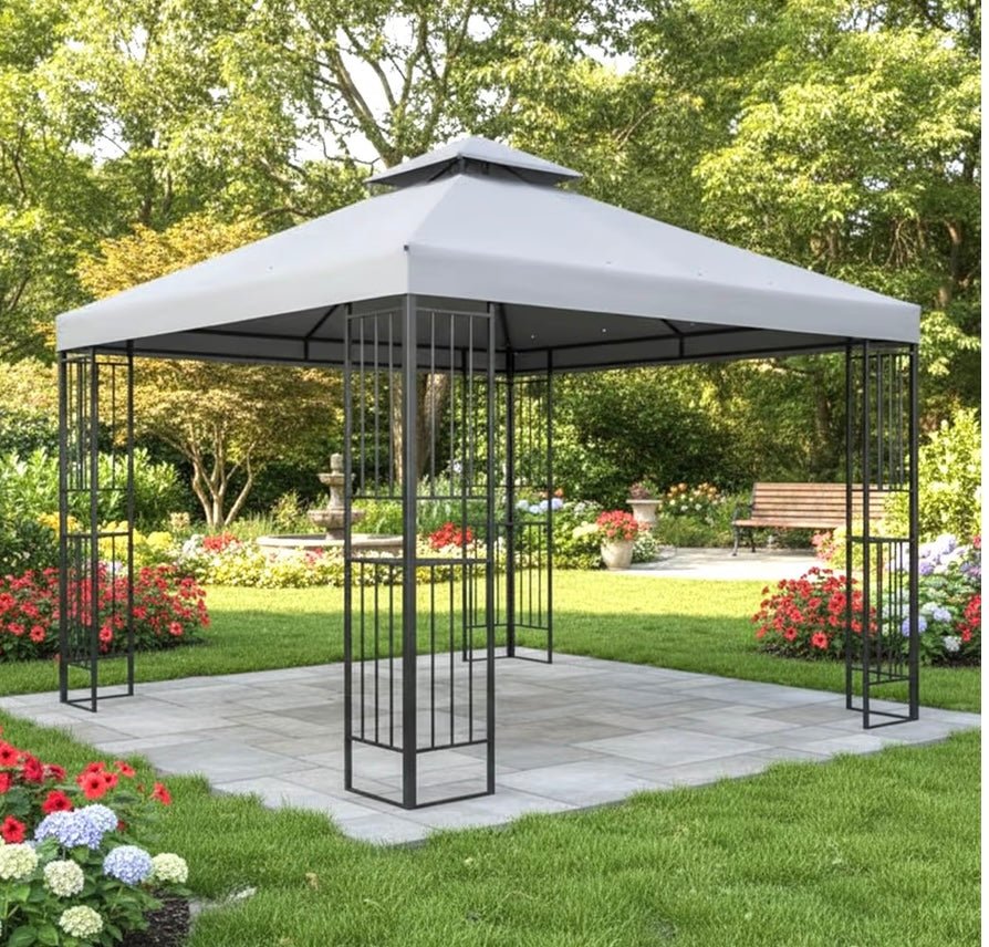Replacement Canopy for  2020 Easy Assembly Gazebo 10x10- Riplock 350 Classic Stone