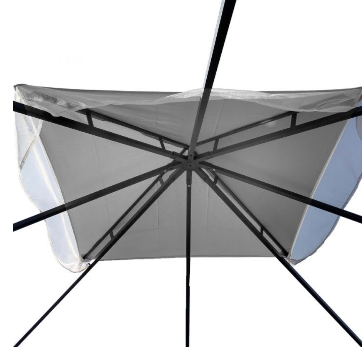 Replacement Canopy for Stratford Aluminum Gazebo - Riplock 350 - Slate Gray