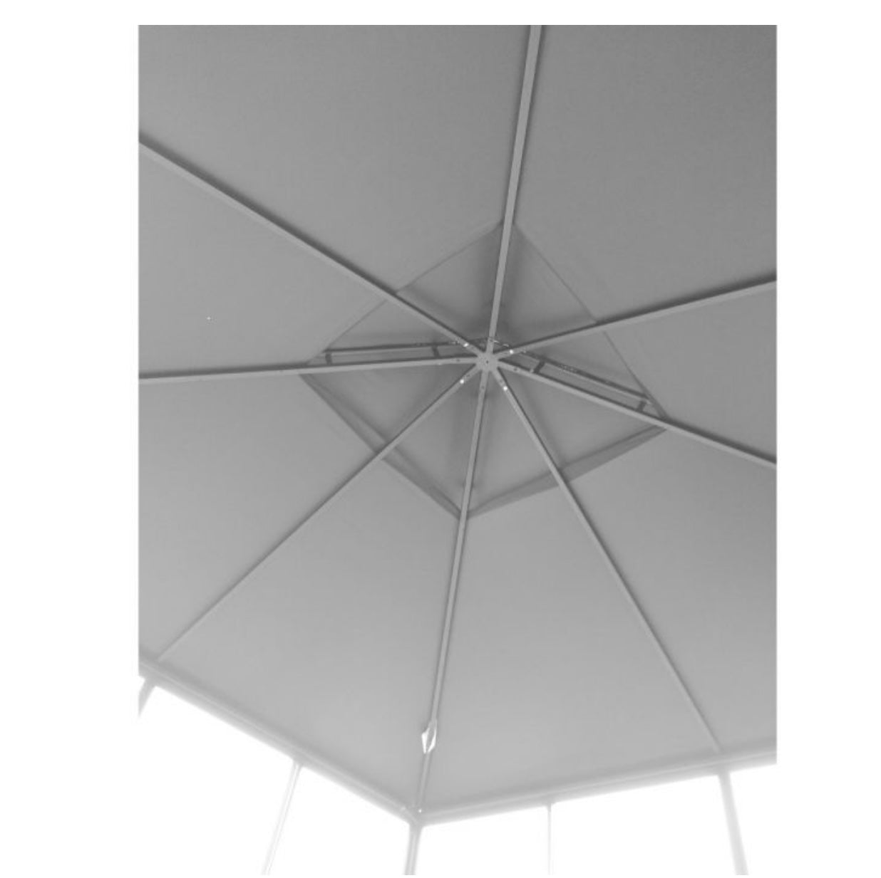 Replacement Canopy for Stratford Aluminum Gazebo - Riplock 350 - Slate Gray
