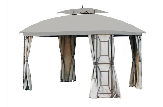 Replacement Canopy for Style Selections Gazebo - TPGAZ2236 RipLock 350 - Slate Gray
