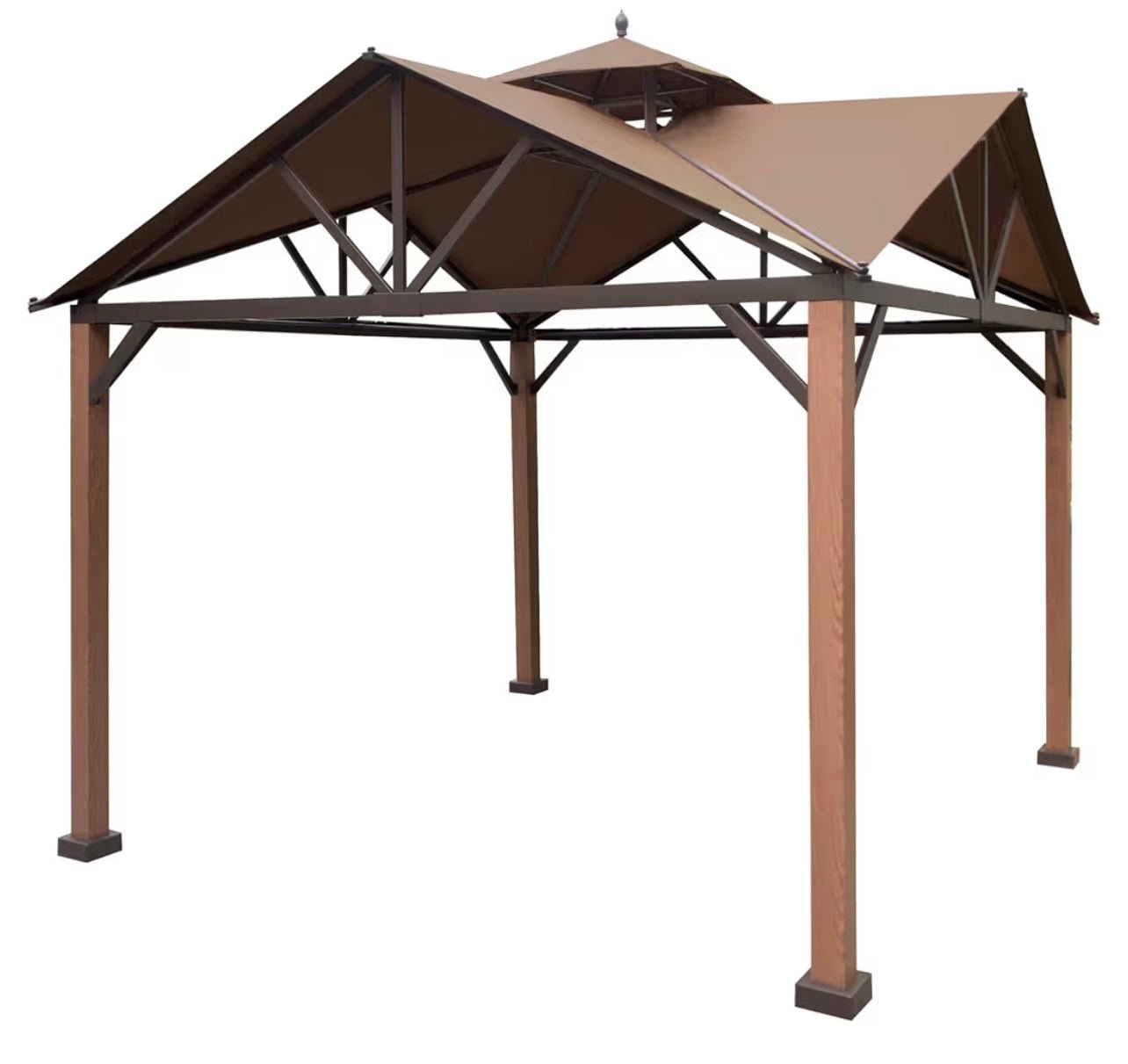 Replacement Canopy Top Cover Compatible with Style Selections The Gable Roof Gazebo - Riplock 350 Beige