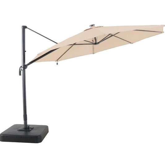 Replacement Canopy Top Cover Compatible with The Everhome 11 Ft Round Solar Umbrella 2021-2022 - Riplock 500