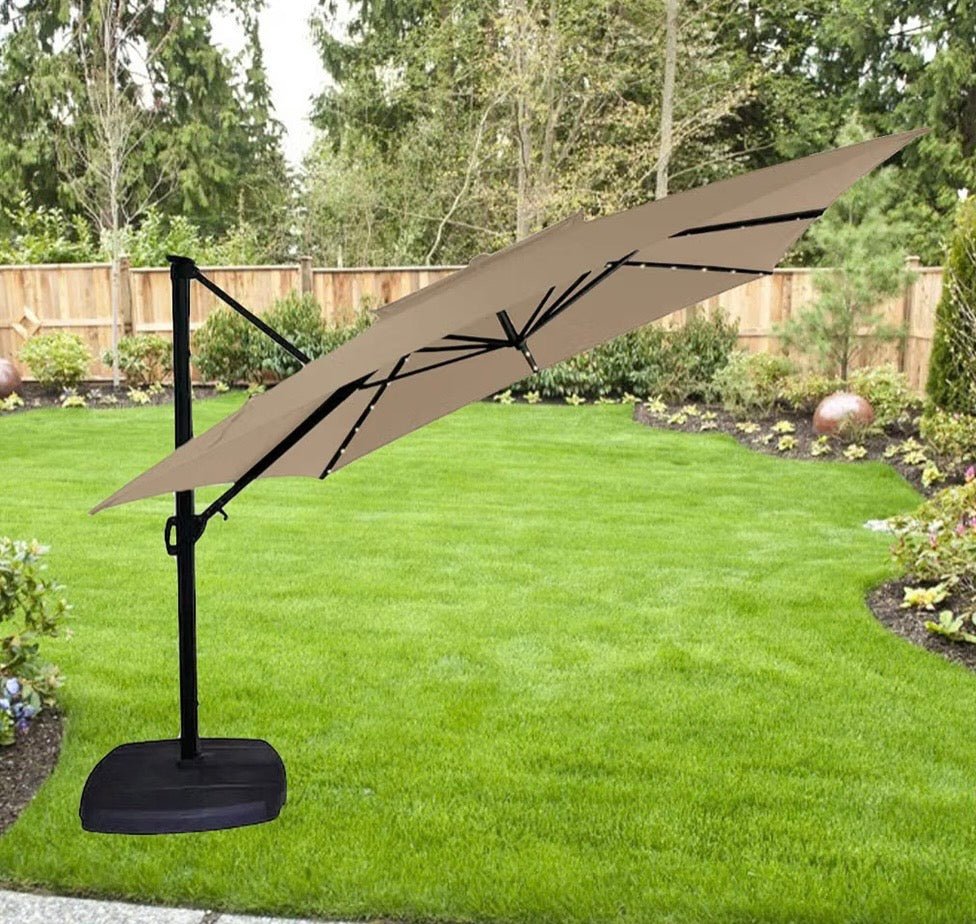 Replacement Canopy Top Cover Compatible with The Simply Shade Two Tiered Square Solar Umbrella - RipLock 500 AG45RLDT2-30S-LS