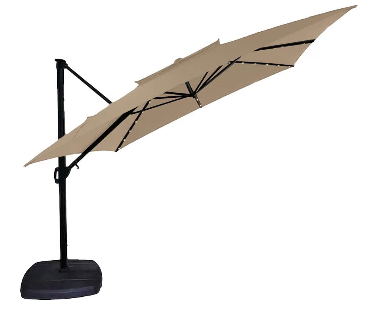 Replacement Canopy Top Cover Compatible with The Simply Shade Two Tiered Square Solar Umbrella - RipLock 500 AG45RLDT2-30S-LS