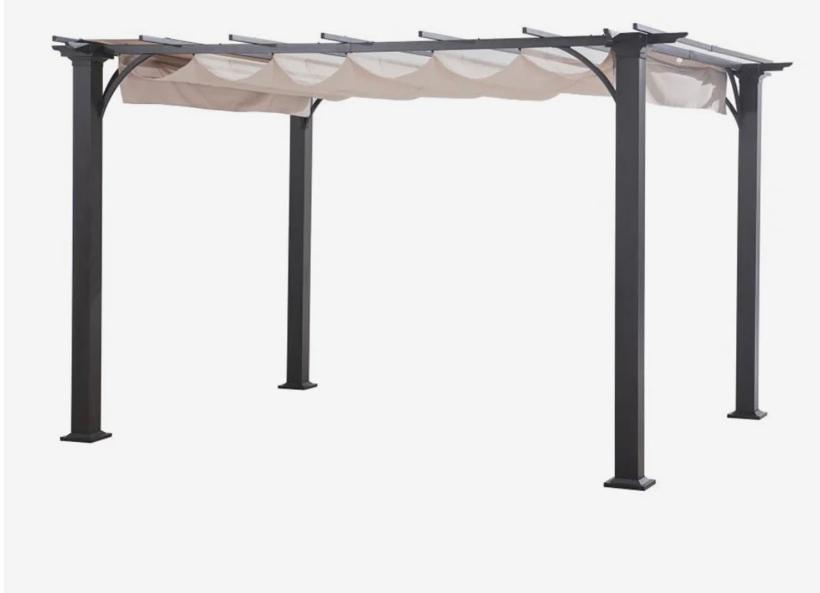 Replacement Canopy Top Cover for 10x10 Pergola - Standard 350 Fabric Beige