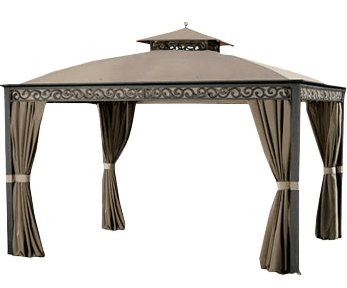 Replacement Curtain Set (4 Panels) forGazebo - Model L-GZ399PAL-B