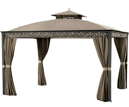 Replacement Curtain Set (4 Panels) forGazebo - Model L-GZ399PAL-B