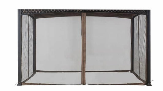 Replacement for Big Lots Domed Gazebo  L-717672 10x12 Mosquito Netting Set for Gazebo Sold at Big Lots Beige
