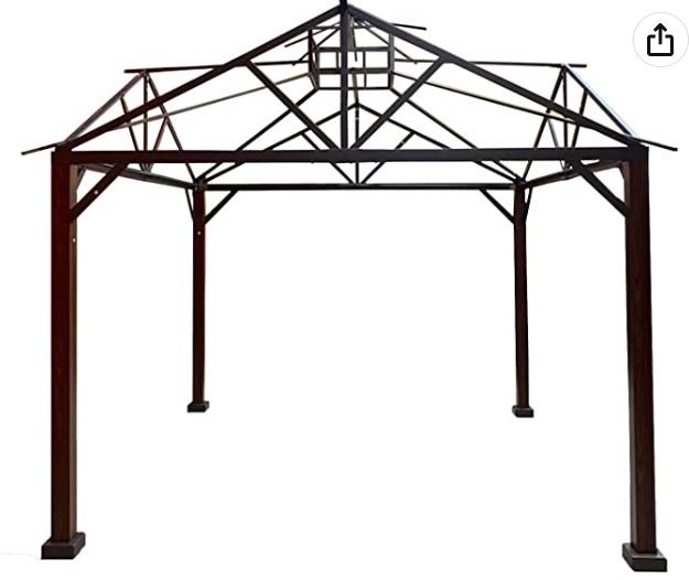 Replacement Mosquito Netting Set Compatible with The Style Selections Pitched Roof Gazebo - Riplock 350