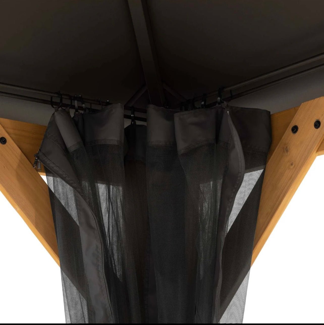 Replacement Universal Mosquito Netting for 12×20 ft. Wood or Metal Framed Gazebos