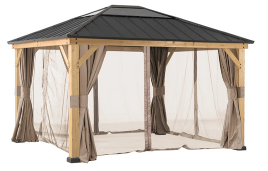 Universal Mosquito Netting 10ft x 14FT. Wood-Framed Gazebos