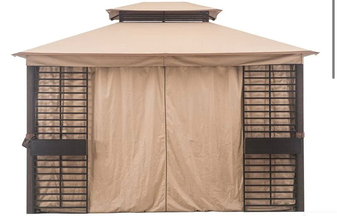 Tan+Brown Replacement Curtain & Screen Bundle For Soft Top W/ Flowr ...