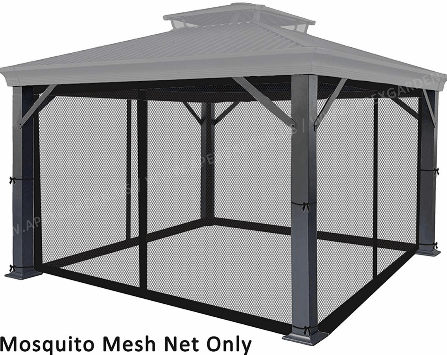 Universal 10x12  Mosquito Netting Screen Black