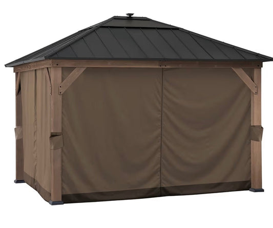 Universal Winter Curtain  11 x 13 for Metal or Wood-Framed Gazebos
