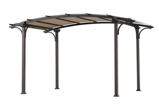 Brown Replacement Canopy For Broyhill Pergola(Sling Fabric) (8.5x13 Ft) Sold At Home Depot