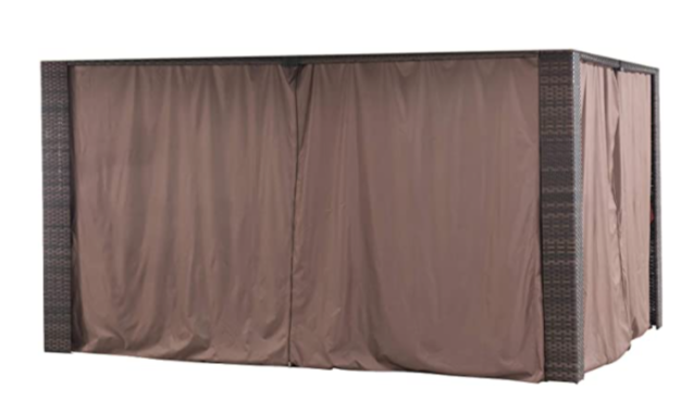Original Replacement Curtain for Riviera Gazebo (10X12 Ft) L-GZ815PST Sold at BigLots, Khaki