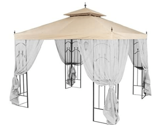 10X10 Replacement Canopy Top Cover Only for Spear Gazebo - Riplock 350 - Beige