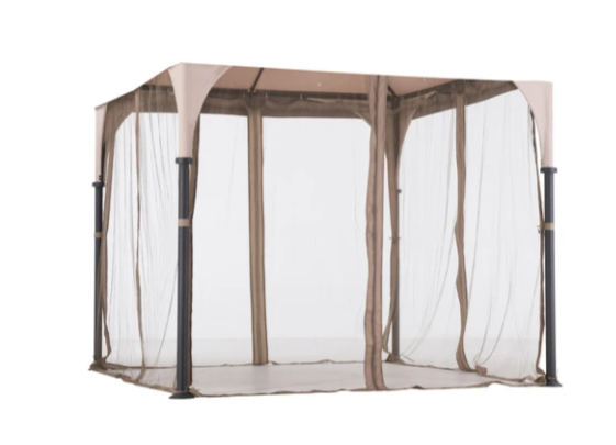 Khaki Replacement Mosquito Netting For Bardine Gazebo (9X9 Ft) L-GZ375PST Sold At Rona/Target