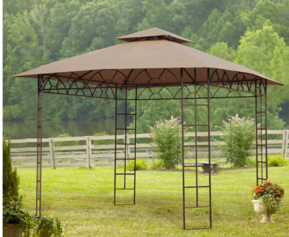 Beige Replacement Canopy For Belvedere Gazebo (10X10 Ft) L-GZ027PWI-3A Sold At BigLots