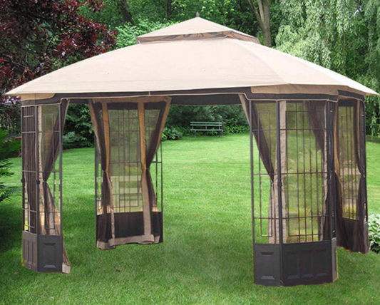 Replacement Canopy and Screen combo for Bethany Gazebo - Rip Lock 350 L-GZ804PST