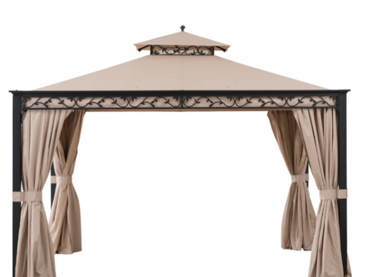 Khaki Replacement Canopy For Bradley Soft top Gazebo (10X12 Ft) Sold At SunNest