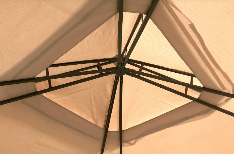 Replacement Canopy for The Coleville Gazebo 10x10 - Riplock 350 - Beige