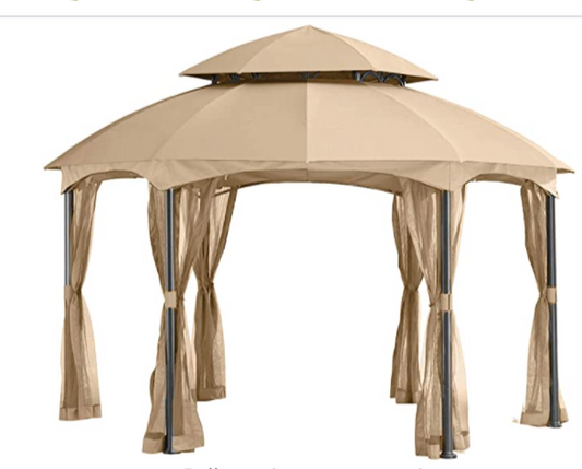 Replacement Canopy and Screen Set Hexagon  Gazebo