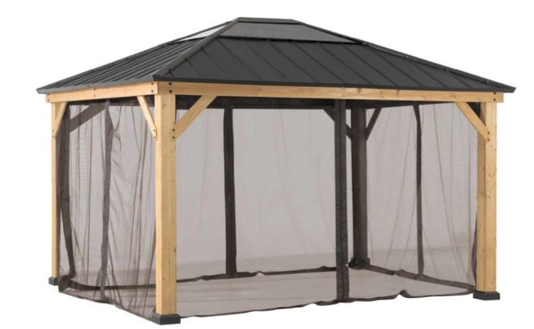Mosquito Netting for Metal and Wood framed 10x12 -Framed Gazebos