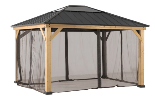Mosquito Netting for Wood or Metal Framed Gazebos 10x13