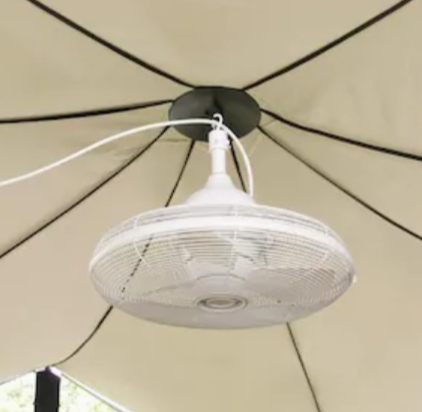 Allen + Roth Valdosta 20-in White Indoor/Outdoor Ceiling Fan (3-Blade)