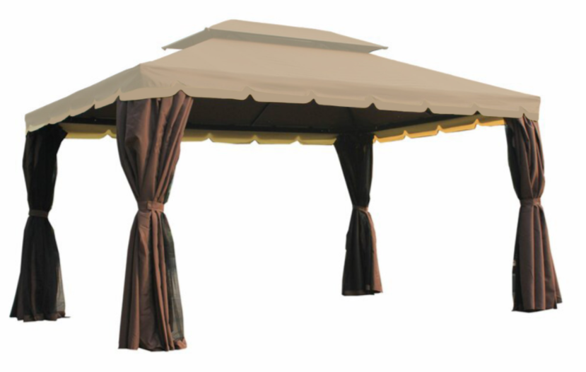Replacement Curtain for Wyoming Classic 10 x 13 Gazebo  Brown