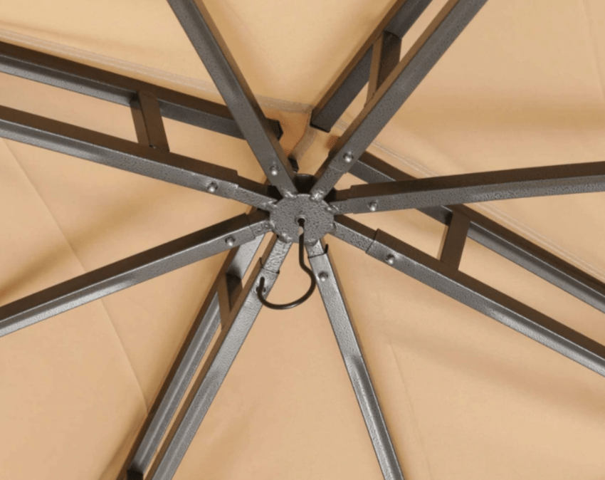 Allen & Roth Inspired 10x12 Patio Garden Gazebo with Mosquito Netting + Double Soft-top