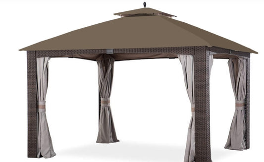 Replacement Canopy For Augusta Wicker Gazebo Nutmeg (10X12 Ft) L-GZ1190PST Sold At Big Lot