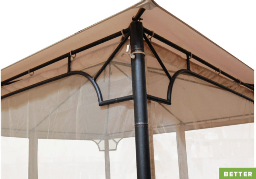 Bamboo Look Gazebo Replacement Canopy L-GZ136PST - RIPLOCK 350