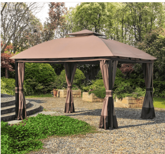 Beige Replacement Canopy For South Hampton Gazebo (11x12 FT) L-GZ215PST-A Sold At BigLots