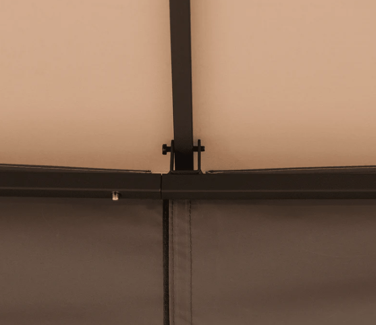 Beige+Light Brown Replacement Canopy For Column Gazebo (9x9)