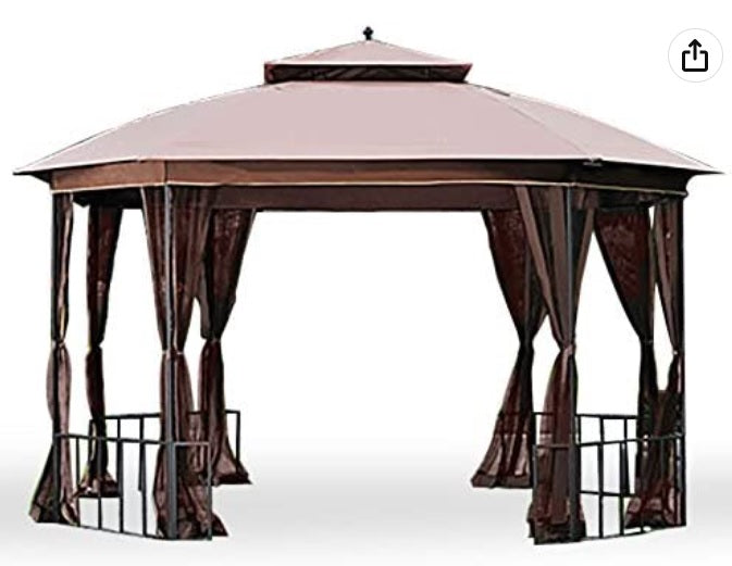 Replacement Canopy Top Cover for The Caribe Gazebo L-GZ660PST-D