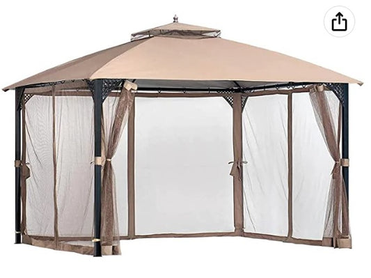 Replacement Canopy Top Cover Crestline 10x12 Gazebo - Riplock 350