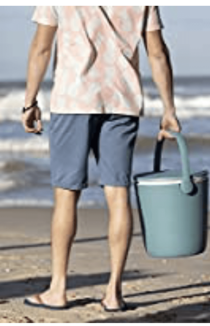 Go Bar 4.2 Gallon with Handle and Pop Up Outdoor Table Perfect for Your Patio Teal